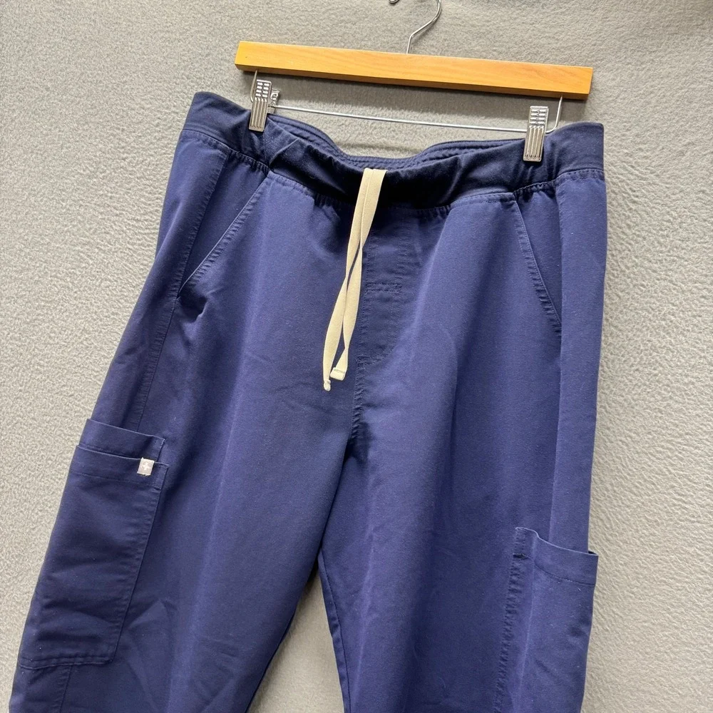 FIGS Axim Scrub Pants Mens XL Navy Blue Medical Drawstring Elastic Waist‎